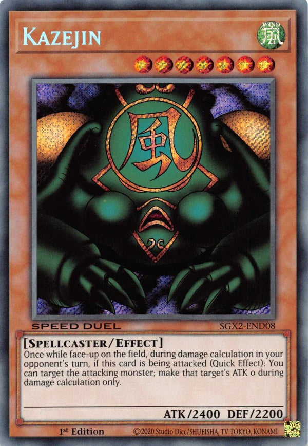 Kazejin [SGX2-END08] Secret Rare | Enigma On Main