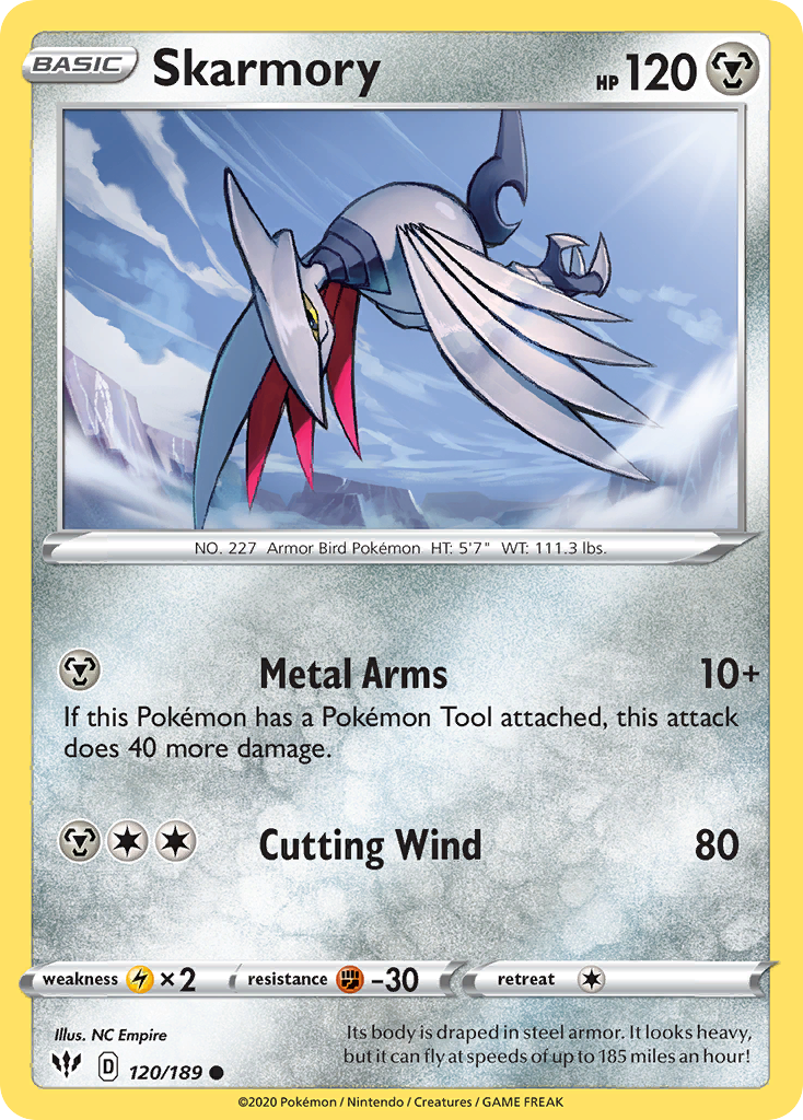 Skarmory (120/189) [Sword & Shield: Darkness Ablaze] | Enigma On Main