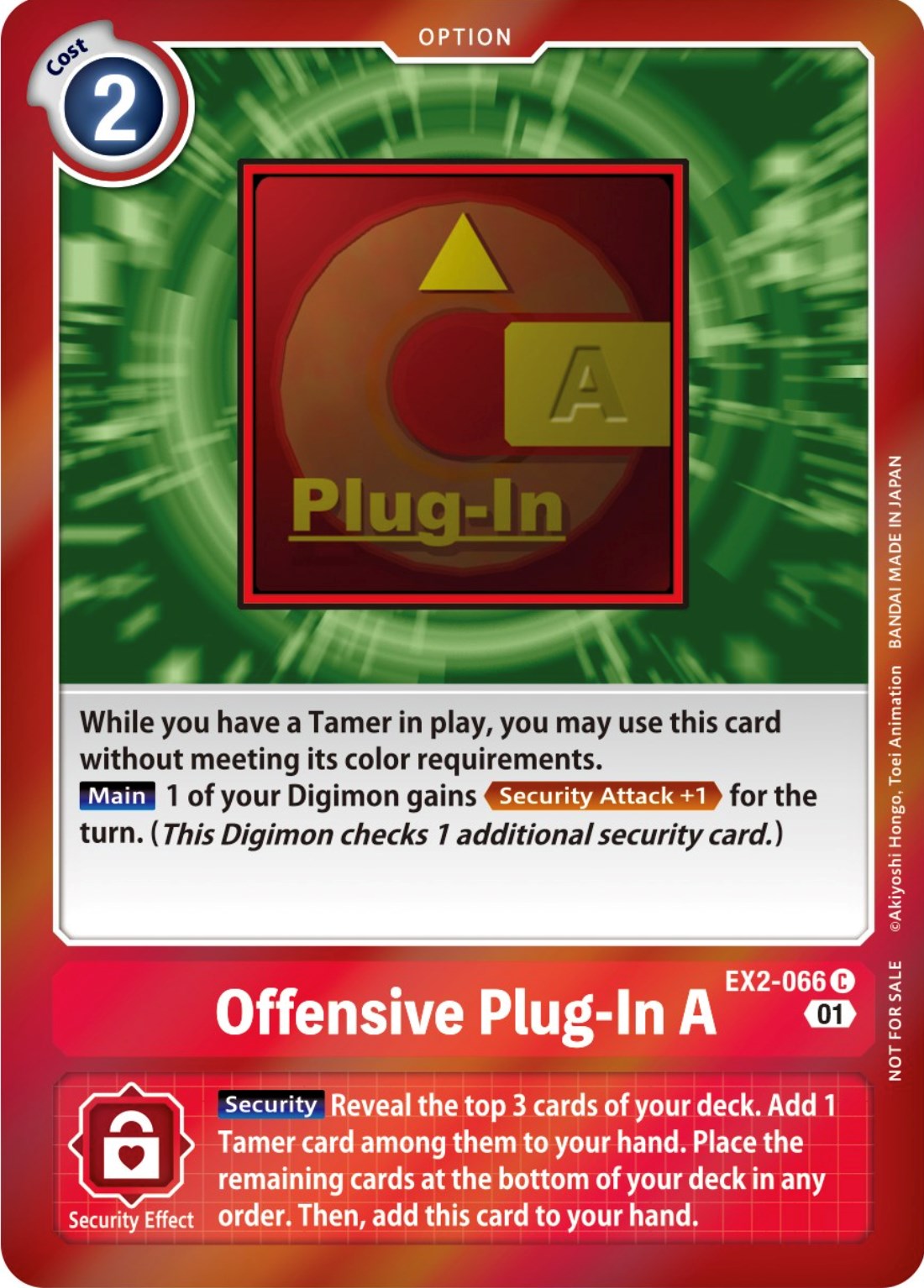 Offensive Plug-In A [EX2-066] (Event Pack 4) [Digital Hazard Promos] | Enigma On Main