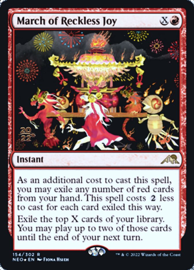 March of Reckless Joy [Kamigawa: Neon Dynasty Prerelease Promos] | Enigma On Main