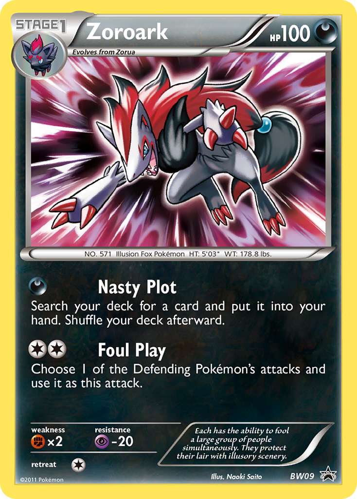 Zoroark (BW09) [Black & White: Black Star Promos] | Enigma On Main