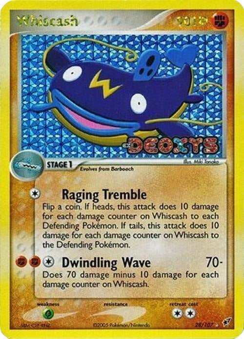 Whiscash (28/107) (Stamped) [EX: Deoxys] | Enigma On Main