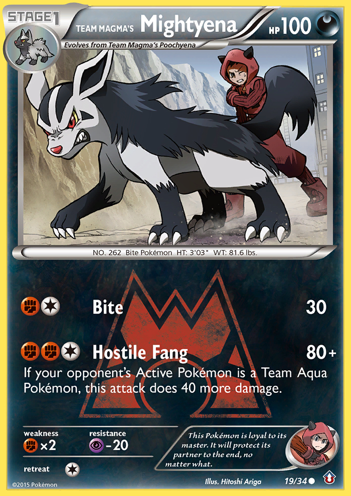 Team Magma's Mightyena (19/34) [XY: Double Crisis] | Enigma On Main