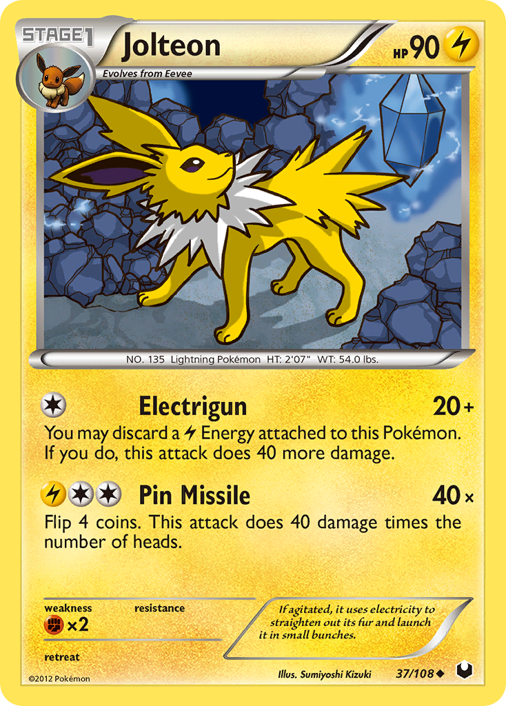 Jolteon (37/108) [Black & White: Dark Explorers] | Enigma On Main