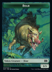 Boar // Knight Double-sided Token [Double Masters 2022 Tokens] | Enigma On Main