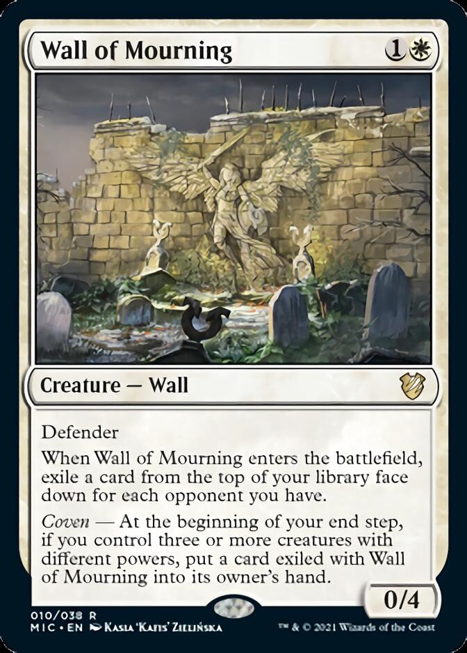 Wall of Mourning [Innistrad: Midnight Hunt Commander] | Enigma On Main