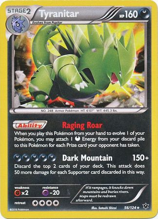 Tyranitar (56/124) (Cosmos Holo) [XY: Fates Collide] | Enigma On Main