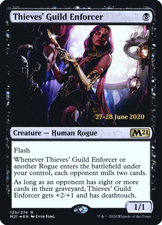 Thieves' Guild Enforcer  [Core Set 2021 Prerelease Promos] | Enigma On Main