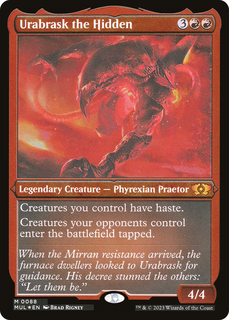 Urabrask the Hidden (Foil Etched) [Multiverse Legends] | Enigma On Main