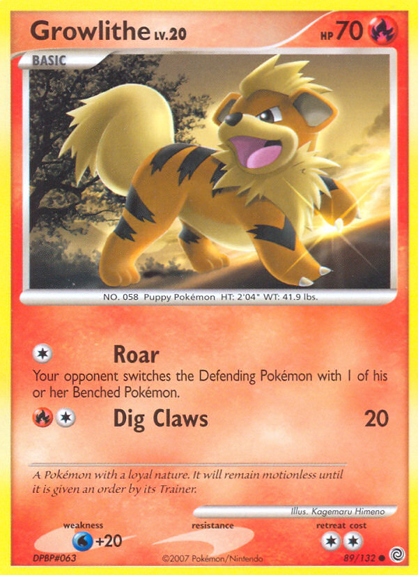 Growlithe (89/132) [Diamond & Pearl: Secret Wonders] | Enigma On Main