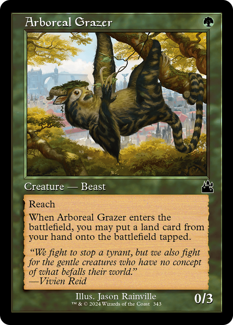 Arboreal Grazer (Retro Frame) [Ravnica Remastered] | Enigma On Main