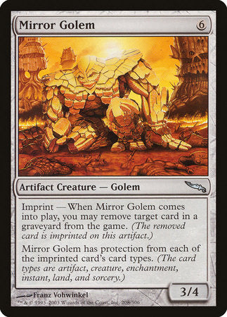 Mirror Golem [Mirrodin] | Enigma On Main