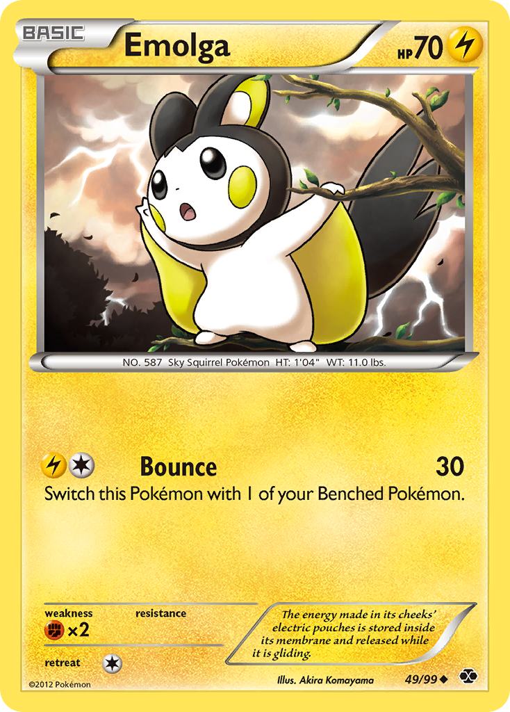 Emolga (49/99) [Black & White: Next Destinies] | Enigma On Main