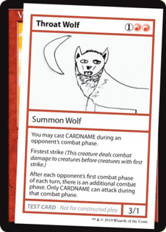 Throat Wolf (2021 Edition) [Mystery Booster Playtest Cards] | Enigma On Main