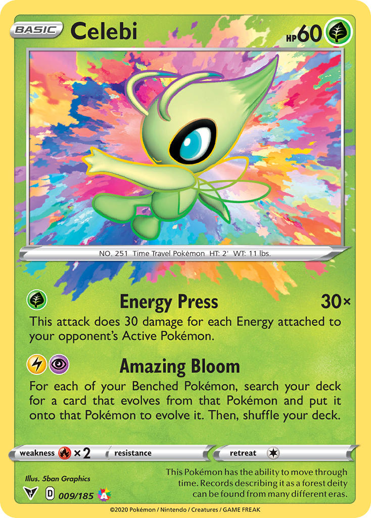 Celebi (009/185) [Sword & Shield: Vivid Voltage] | Enigma On Main