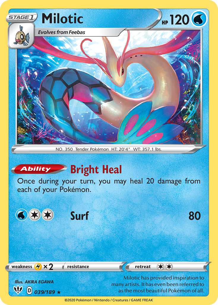 Milotic (039/189) [Sword & Shield: Darkness Ablaze] | Enigma On Main