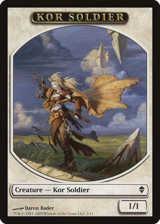 Kor Soldier Token [Zendikar Tokens] | Enigma On Main