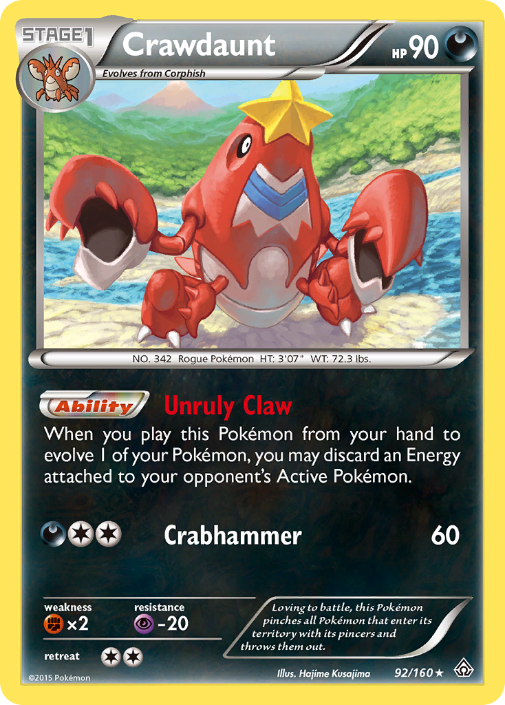 Crawdaunt (92/160) [XY: Primal Clash] | Enigma On Main