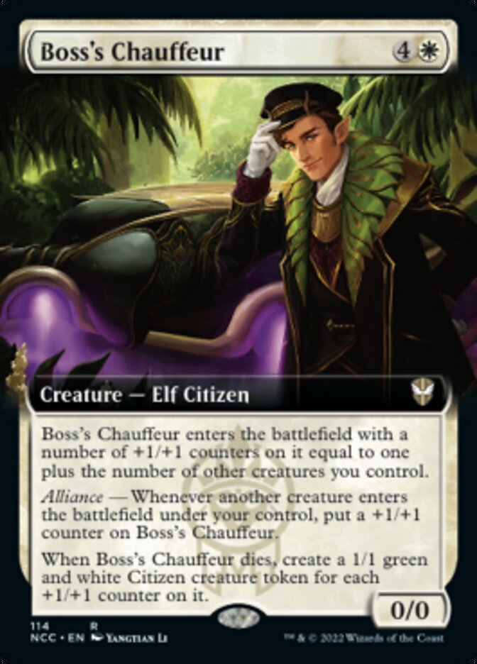 Boss's Chauffeur (Extended Art) [Streets of New Capenna Commander] | Enigma On Main