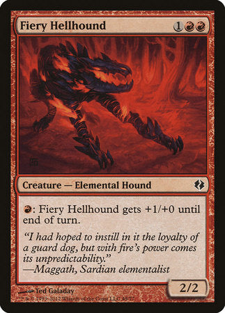 Fiery Hellhound [Duel Decks: Venser vs. Koth] | Enigma On Main