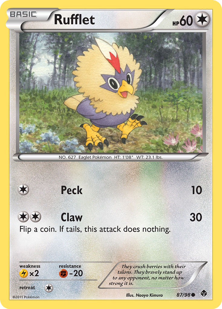 Rufflet (87/98) [Black & White: Emerging Powers] | Enigma On Main