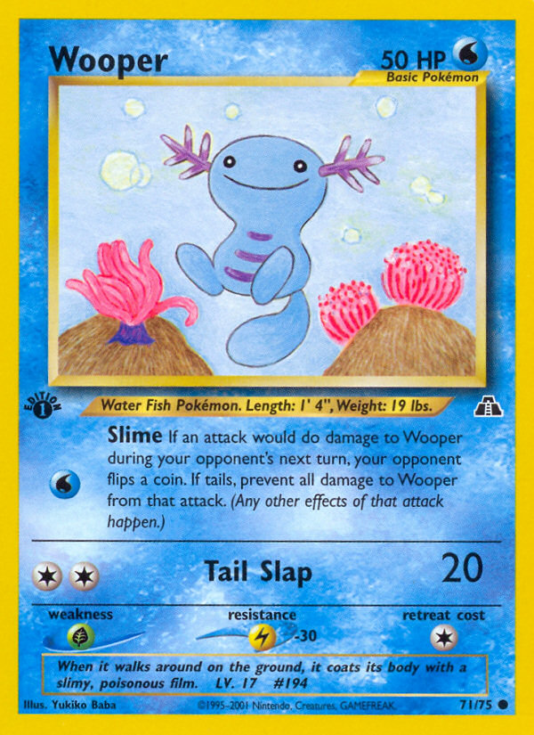 Wooper (71/75) [Neo Discovery 1st Edition] | Enigma On Main