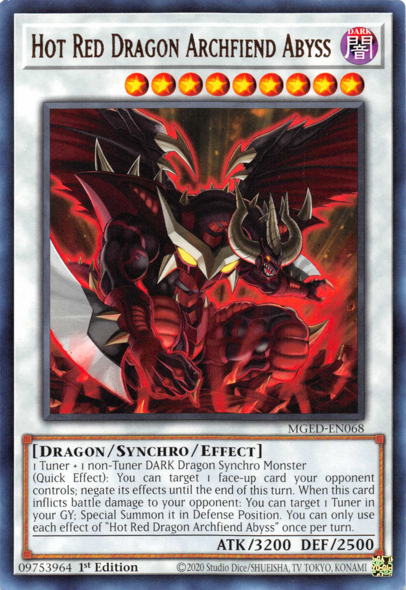 Hot Red Dragon Archfiend Abyss [MGED-EN068] Rare | Enigma On Main