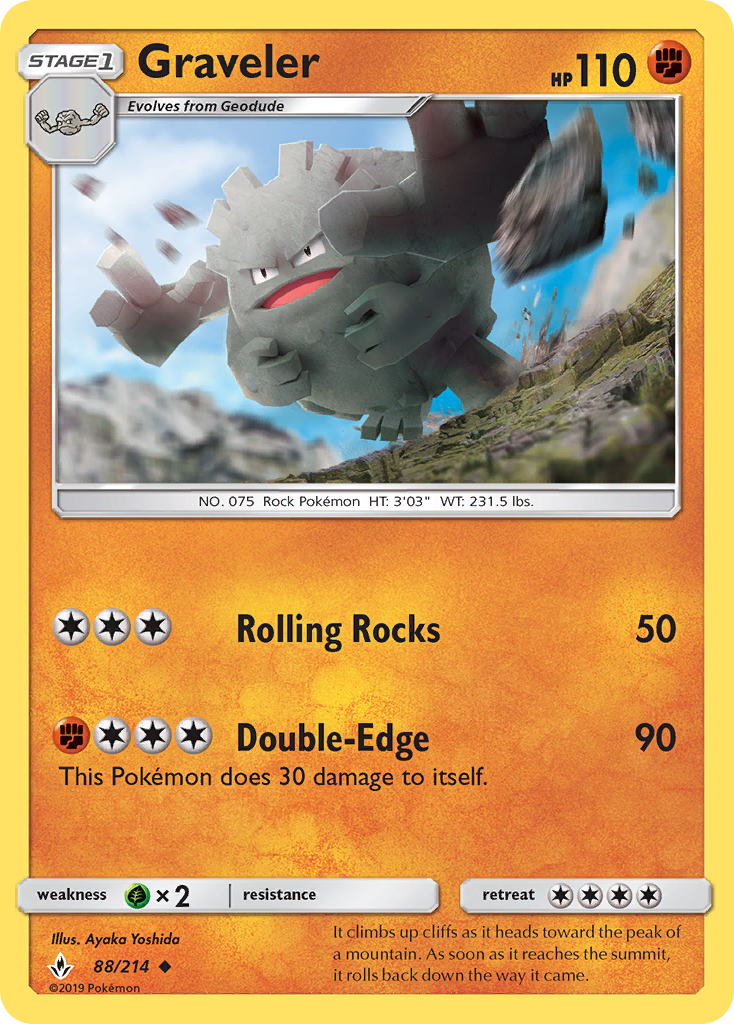 Graveler (88/214) [Sun & Moon: Unbroken Bonds] | Enigma On Main