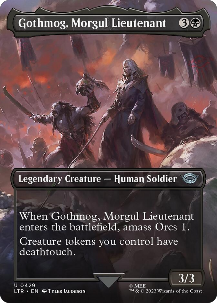 Gothmog, Morgul Lieutenant (Borderless Alternate Art) [The Lord of the Rings: Tales of Middle-Earth] | Enigma On Main