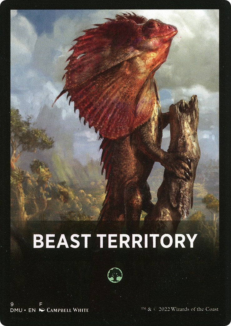 Beast Territory Theme Card [Dominaria United Tokens] | Enigma On Main