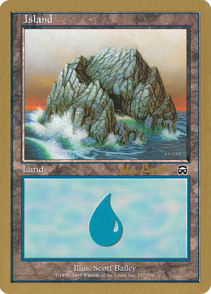 Island (ab337a) (Alex Borteh) [World Championship Decks 2001] | Enigma On Main