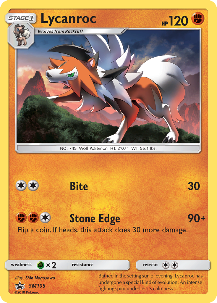 Lycanroc (SM105) [Sun & Moon: Black Star Promos] | Enigma On Main