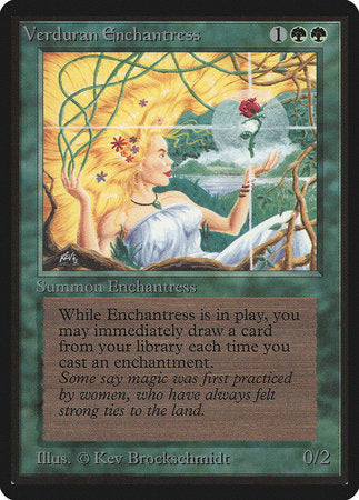 Verduran Enchantress [Limited Edition Beta] | Enigma On Main