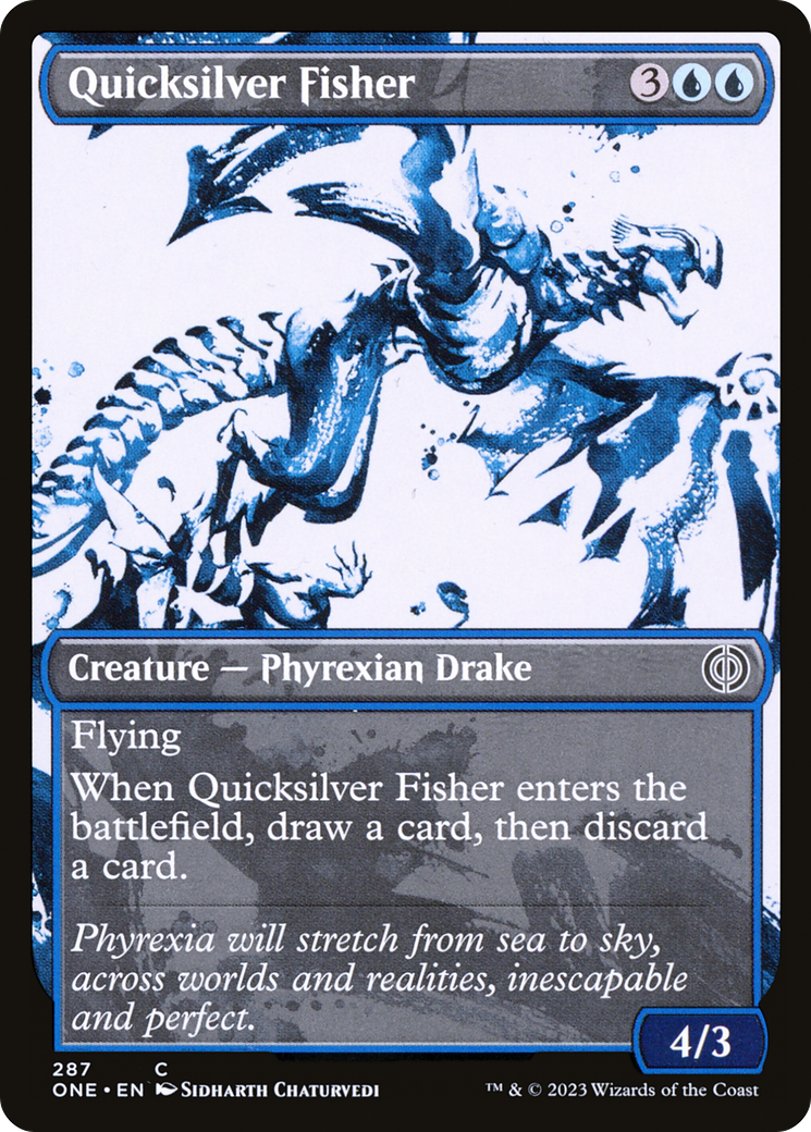 Quicksilver Fisher (Showcase Ichor) [Phyrexia: All Will Be One] | Enigma On Main