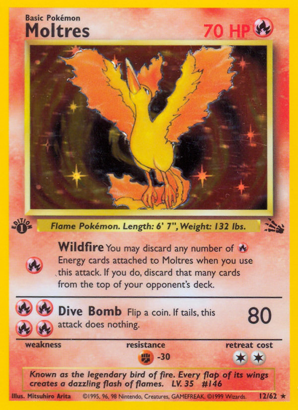 Moltres (12/62) [Fossil 1st Edition] | Enigma On Main