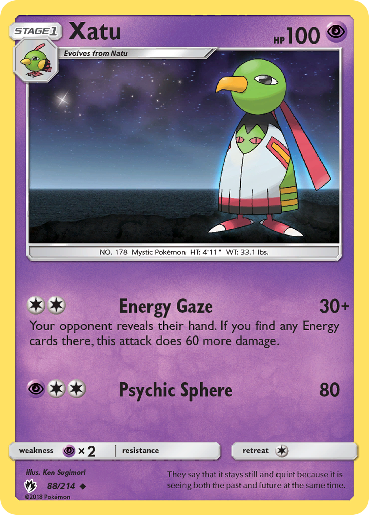 Xatu (88/214) [Sun & Moon: Lost Thunder] | Enigma On Main