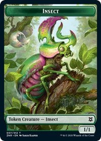 Insect // Kor Warrior Double-sided Token [Zendikar Rising Tokens] | Enigma On Main