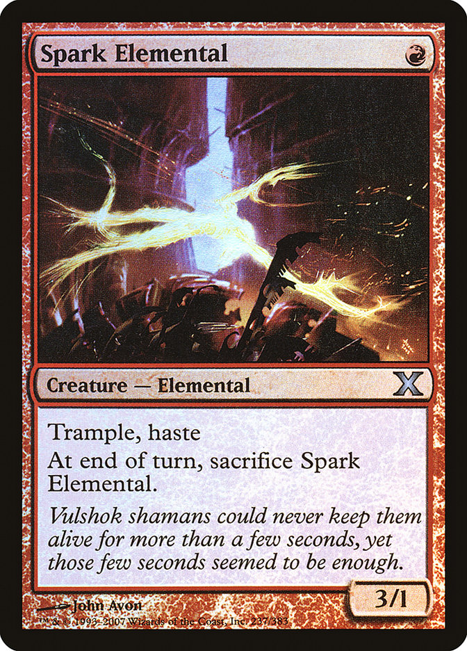 Spark Elemental (Premium Foil) [Tenth Edition] | Enigma On Main