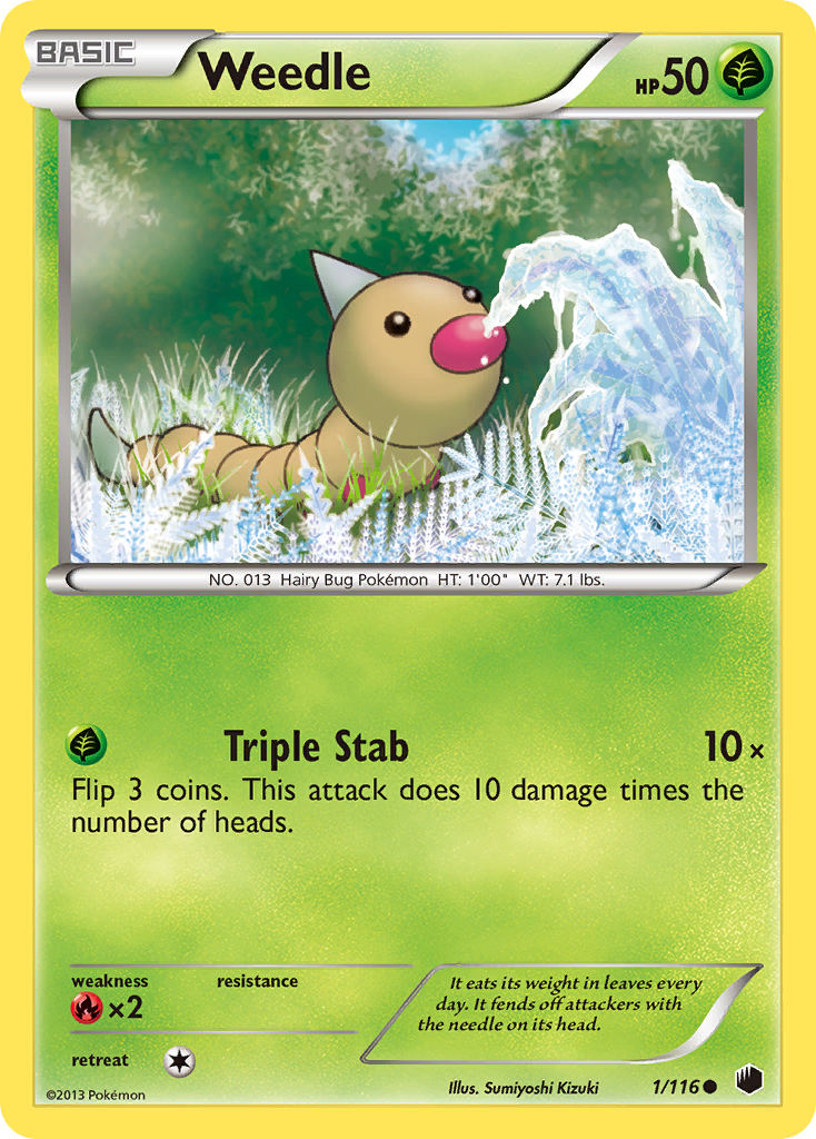 Weedle (1/116) [Black & White: Plasma Freeze] | Enigma On Main