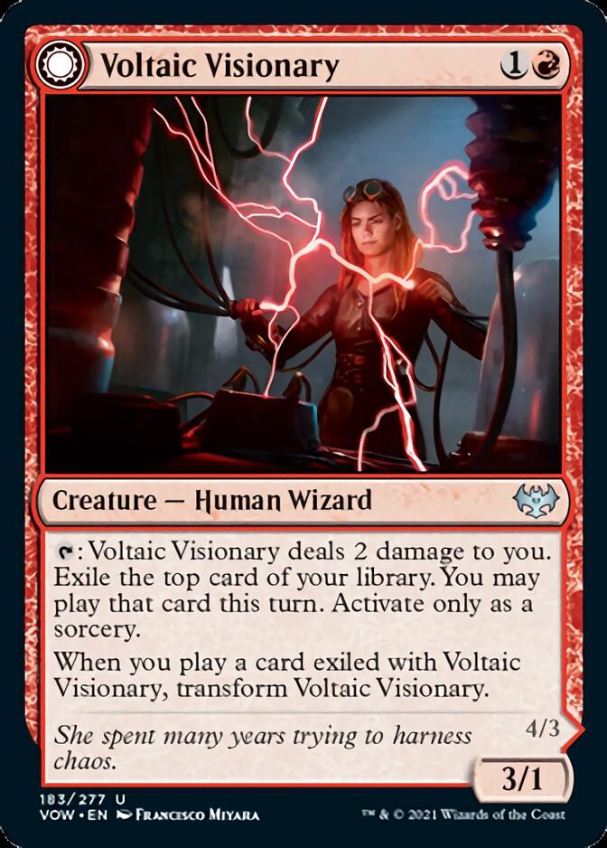 Voltaic Visionary // Volt-Charged Berserker [Innistrad: Crimson Vow] | Enigma On Main