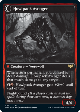 Ill-Tempered Loner // Howlpack Avenger [Innistrad: Double Feature] | Enigma On Main