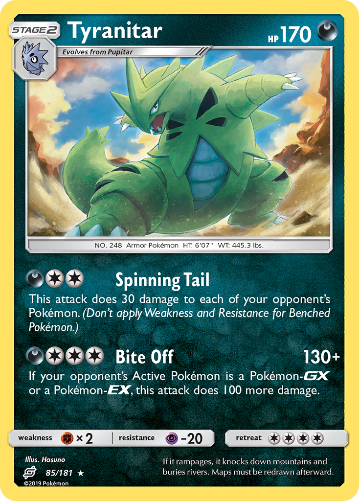 Tyranitar (85/181) [Sun & Moon: Team Up] | Enigma On Main