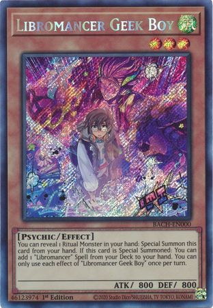 Libromancer Geek Boy [BACH-EN000] Secret Rare | Enigma On Main