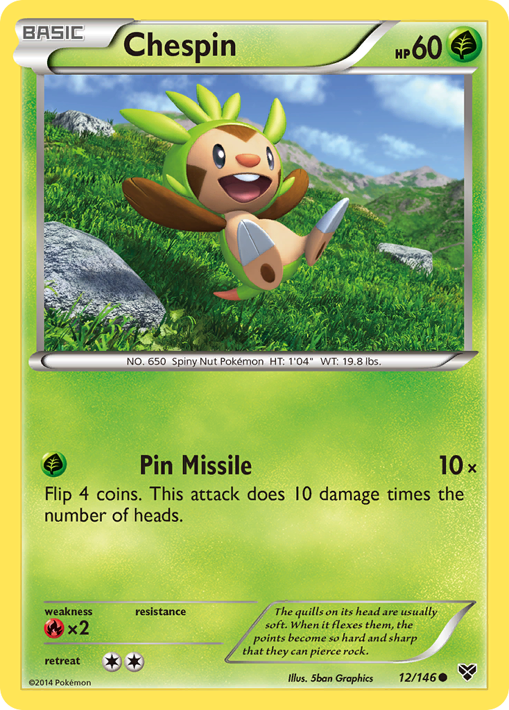 Chespin (12/146) [XY: Base Set] | Enigma On Main