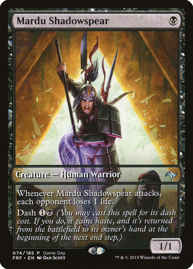 Mardu Shadowspear (Game Day) [Fate Reforged Promos] | Enigma On Main