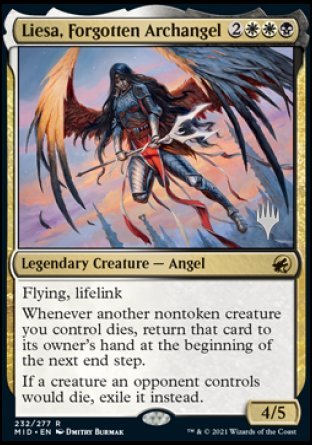 Liesa, Forgotten Archangel (Promo Pack) [Innistrad: Midnight Hunt Promos] | Enigma On Main