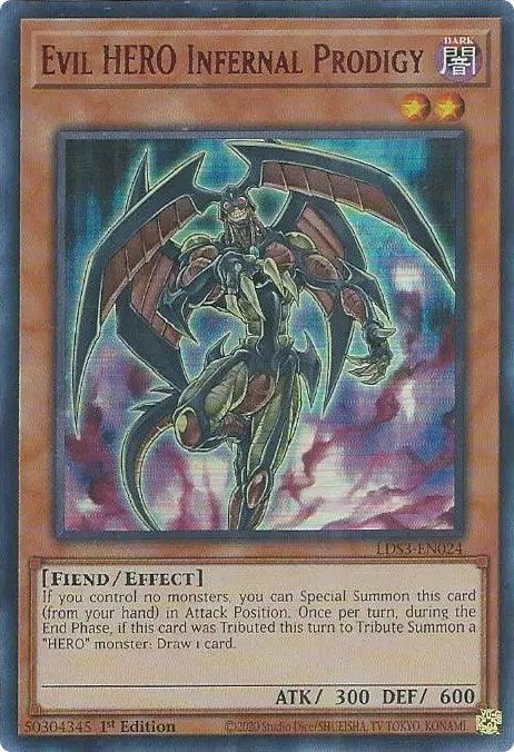 Evil HERO Infernal Prodigy (Red) [LDS3-EN024] Ultra Rare | Enigma On Main