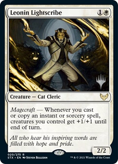 Leonin Lightscribe (Promo Pack) [Strixhaven: School of Mages Promos] | Enigma On Main