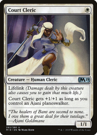 Court Cleric [Core Set 2019] | Enigma On Main