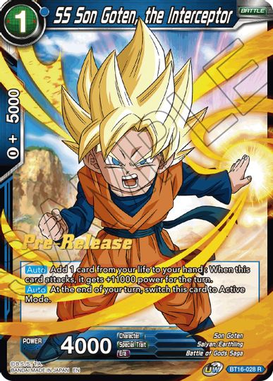 SS Son Goten, the Interceptor (BT16-028) [Realm of the Gods Prerelease Promos] | Enigma On Main